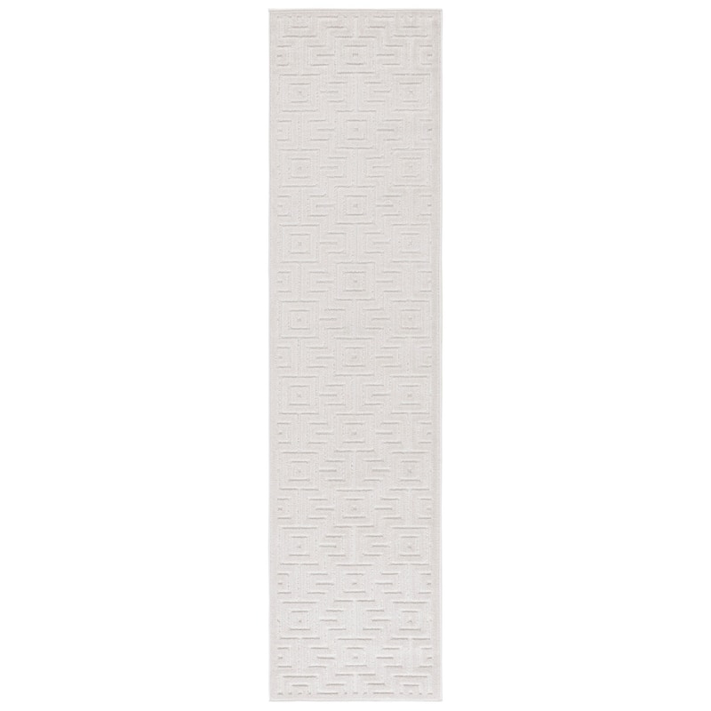 SAFAVIEH Stella Yevgeniya Indoor/Outdoor Waterproof Patio Backyard Rug - 2' x 8' Runner - Ivory