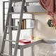 preview thumbnail 30 of 35, Walker Edison Solid Wood Twin Loft Bed with Desk