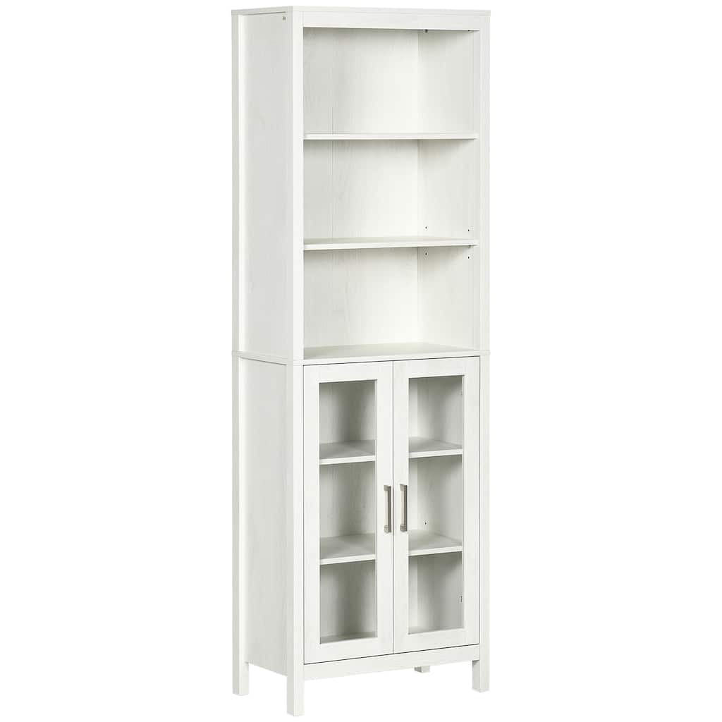 Kleankin Tall Bathroom Storage Cabinet With 3 Tier Shelf