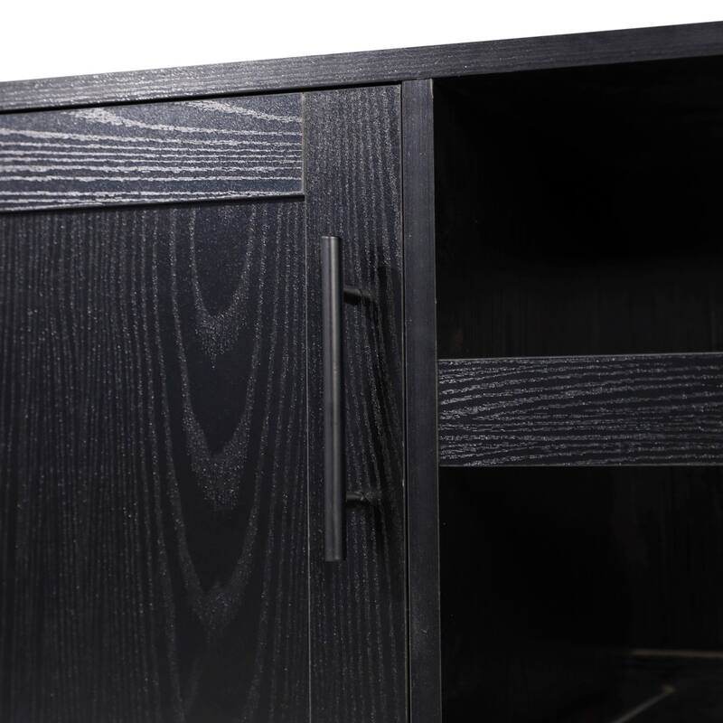 Sideboard and Bar Cabinet with Open and Closed Storage