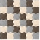 preview thumbnail 41 of 58, ProsourceFit Kids Solid Floor Play Mat 3/8-in 36 SQ FT - Brown/Beige/Grey