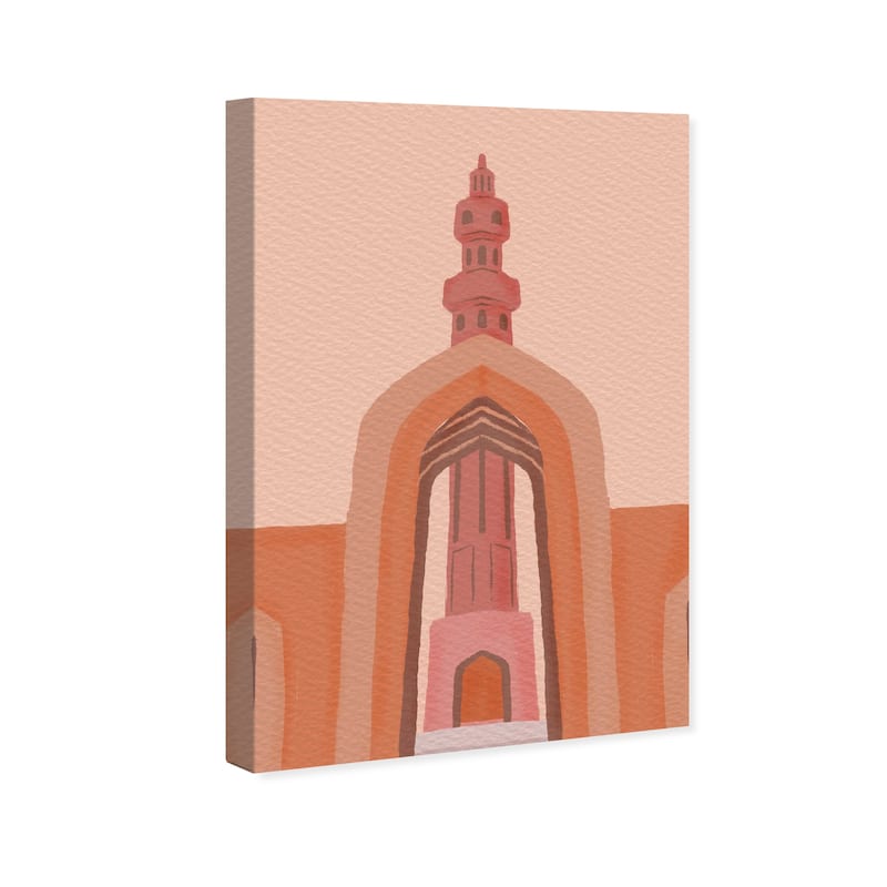 Wynwood Studio Canvas Architecture and Buildings Arch to the Lost City Orange and Bohemian & Eclectic Wall Art Canvas Print