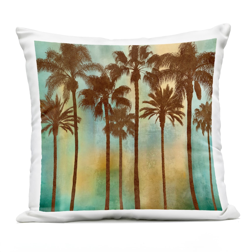 Stupell Looming Palms on Gradient Printed Outdoor Throw Pillow Design by John Seba