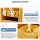 preview thumbnail 23 of 34, 360° Swivel Accent Chair with Ottoman, Barrel Chair with Upholstered