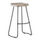 preview thumbnail 63 of 72, MH London Romboss Handmade Mango Wood Saddle Seat Stool