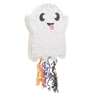 Small Pull String Ghost Pinata for Halloween Party (16.5 x 13 x 3 ... image.