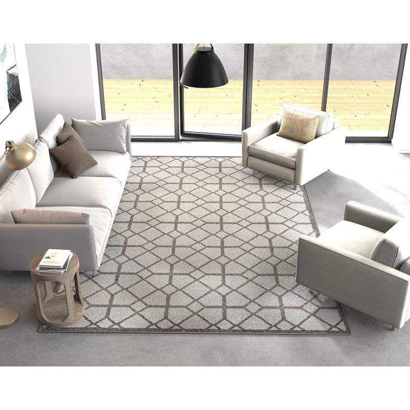 Ophenia Geometric Trellis Outdoor Rug by Havenside Home