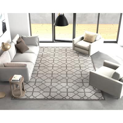Ophenia Geometric Trellis Outdoor Rug by Havenside Home
