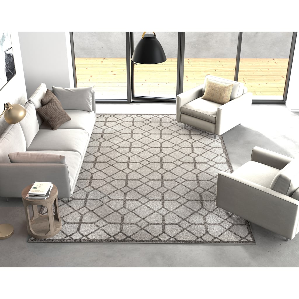 Ophenia Geometric Trellis Outdoor Rug by Havenside Home