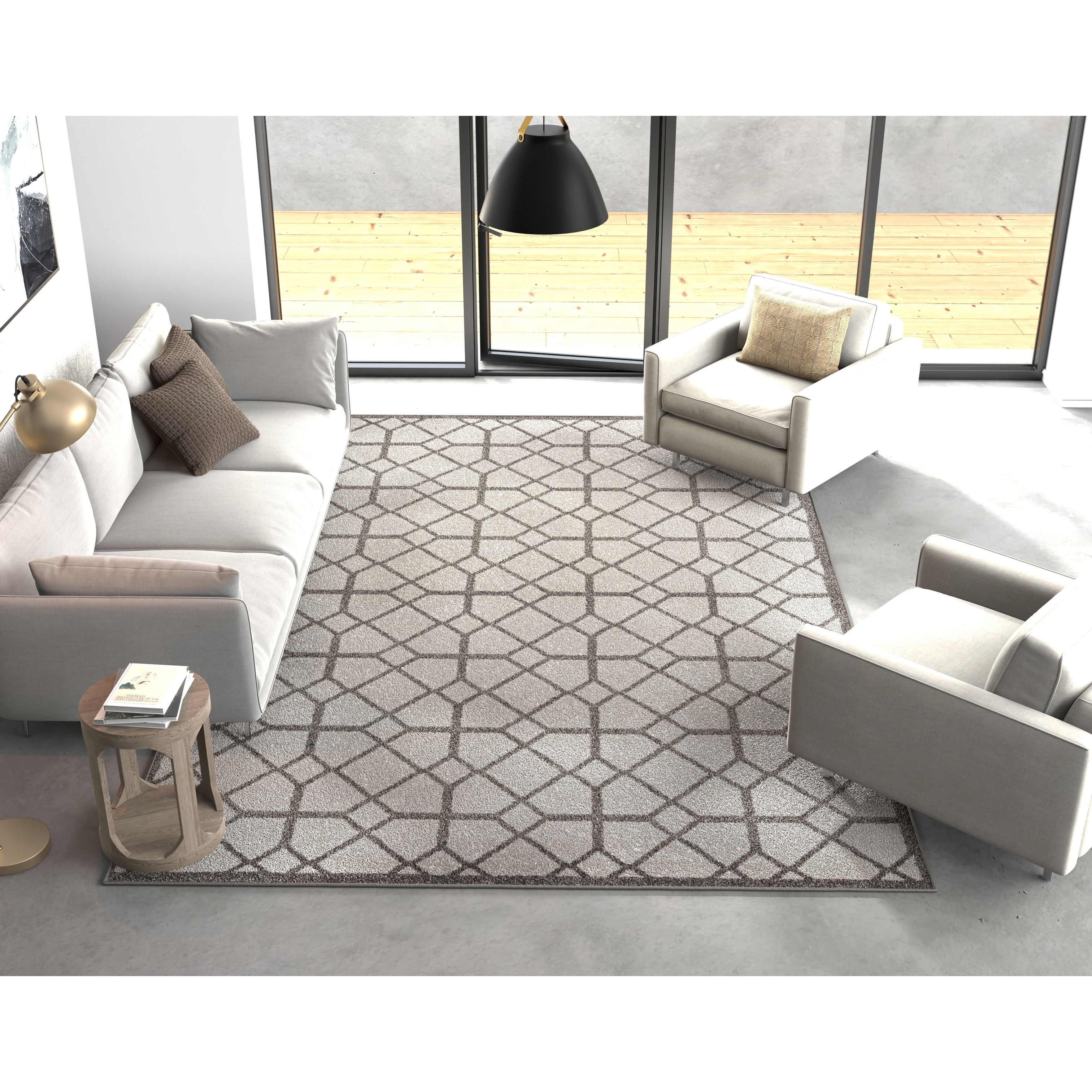 Ophenia Geometric Trellis Outdoor Rug by Havenside Home