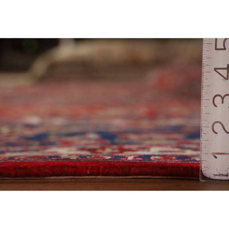 Hand Knotted Oriental 100% Wool Carpet Traditional Floral Red Najafabad Area Rug - 16' 8'' X 10' 4''