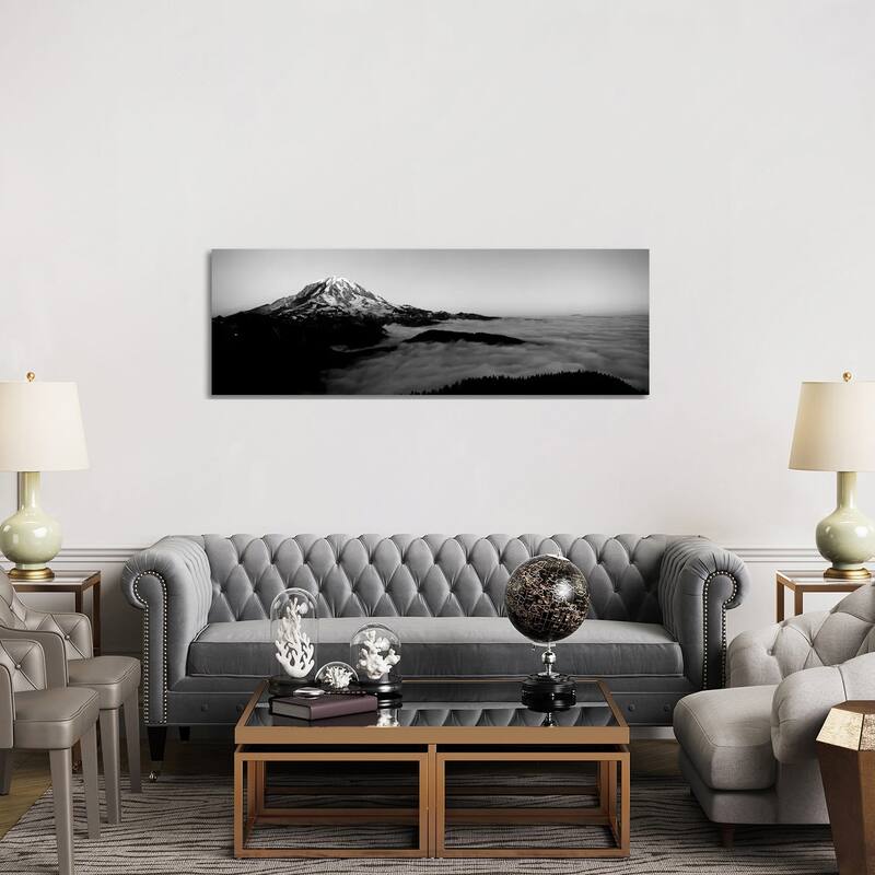 iCanvas "Sea Of Clouds, Mt. Rainier, Pierce County, Washington State, USA" by Panoramic Images Canvas Print