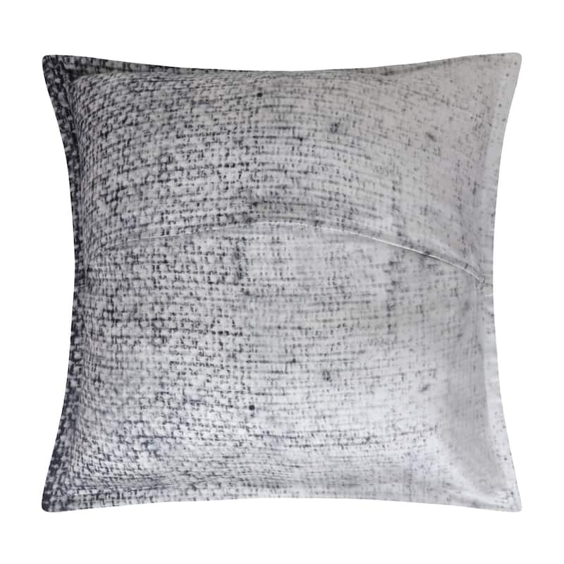 Delara GOTS Certified 100% Organic Cotton 2 Inch Flange Euro Sham Set of 2, 26"X26", Charlie Blue