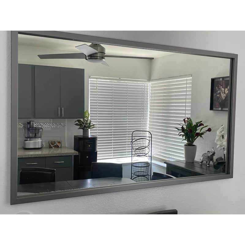 Frame My Mirror Stainless Steel Framed Mirror, Ellis Design.
