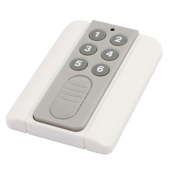 100 Meters 6 Keys Plastic Shell Battery Powered Remote Controller w Base