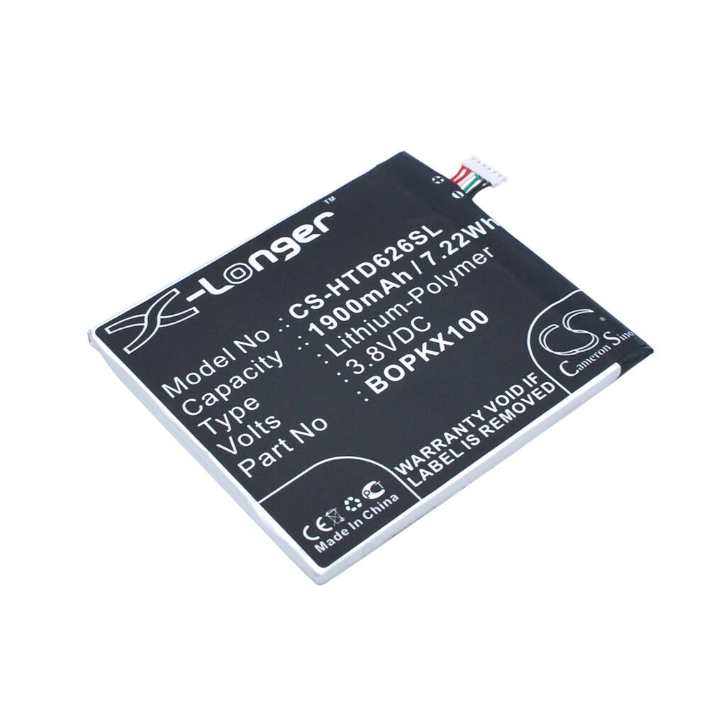 Battery for HTC 35H00237-00M 35H00237-01M -04M 35H00237-05M B0PKX100 BOPKX100 - Black