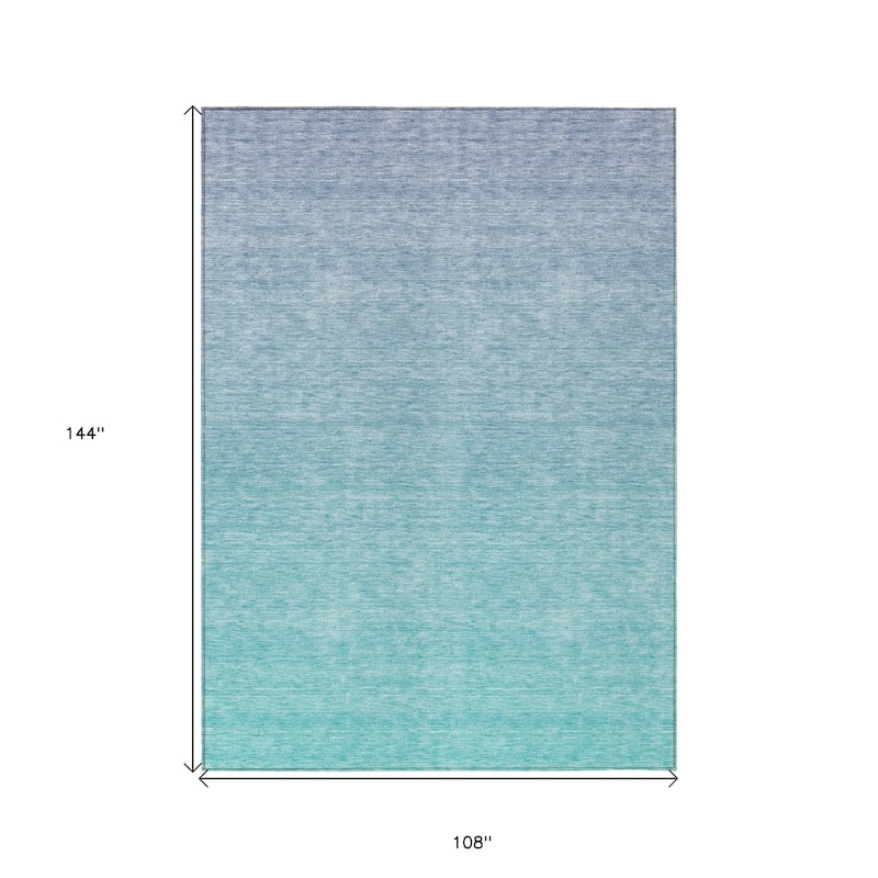 HomeRoots Ombre Transitional Rectangle Outdoor Rug