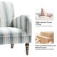 preview thumbnail 30 of 47, Seip Classic and Contemporary Striped Arm Chair with Spindle Legs by HULALA HOME