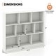preview thumbnail 13 of 18, Costway 10-Cube Bookcase for Kids 41"Wooden Toy Storage Organizer for - See Details