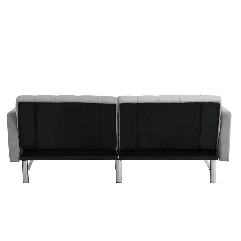 Convertible Folding Sofa Bed, Adjustable Backrest Loveseat Lounge Couch Tufted Couch for Living Room 2-seat Armchair