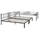 preview thumbnail 6 of 7, Twin Size Triple Bunk Bed with Vent Board and Slats for Home