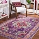 preview thumbnail 13 of 161, SAFAVIEH Monaco Lillie Boho Medallion Distressed Area Rug 3' x 5' - Violet/Fuchsia