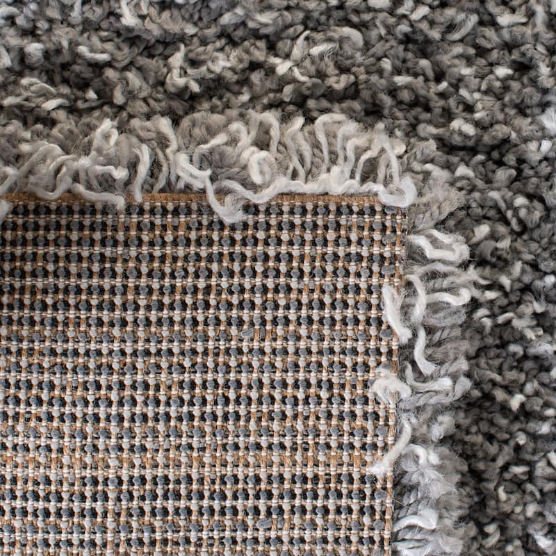 SAFAVIEH Evolution Shag Gwenaele Solid 1.8-inch Thick Rug