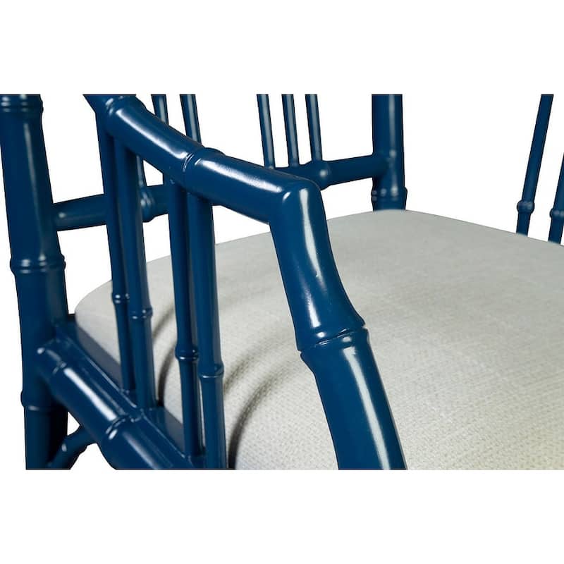 Riley Mahogany Dining Chair, Blue
