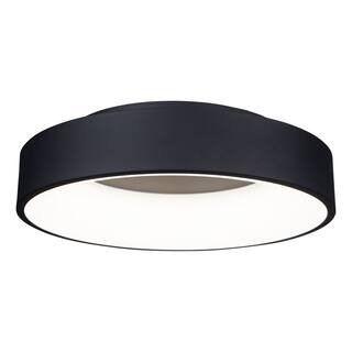 Artcraft Lazio - Integrated LED Round Flush Mount - Black