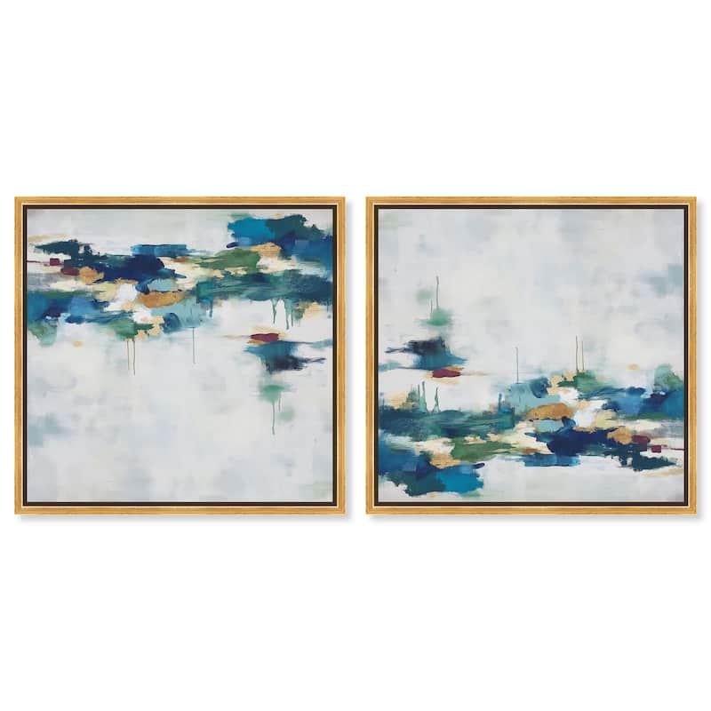 Through the Goal Canvas by Art Remedy - 45" x 30" - White