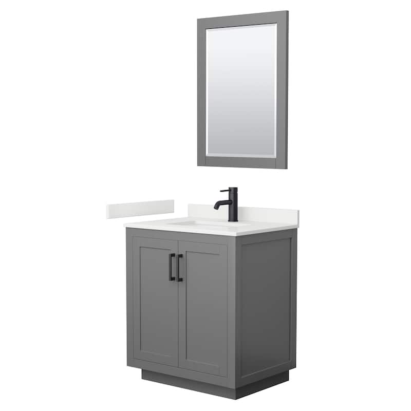 Wyndham Collection WCF292930S-QTZ-UNSM24 Miranda 30" Free Standing
