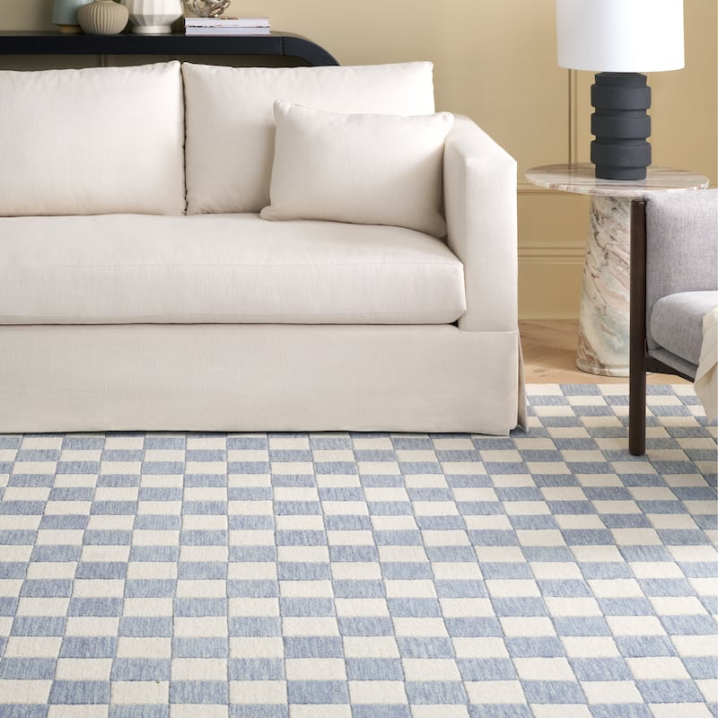 SAFAVIEH Handmade Martha Stewart Collection Berthild Checkered Wool Rug