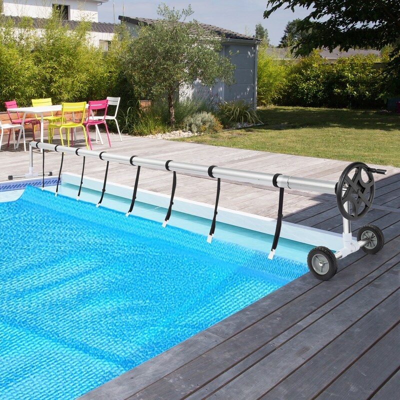 Outdoor Aluminum Inground Solar Cover Swimming Pool Cover Reel