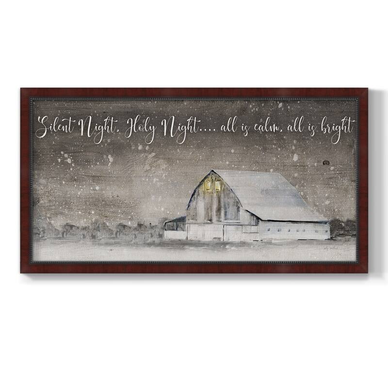 Silent Night Premium Framed Canvas- Ready to Hang