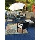Cancun Outdoor 4-piece Wicker Chat Set with Cushions by Christopher Knight Home