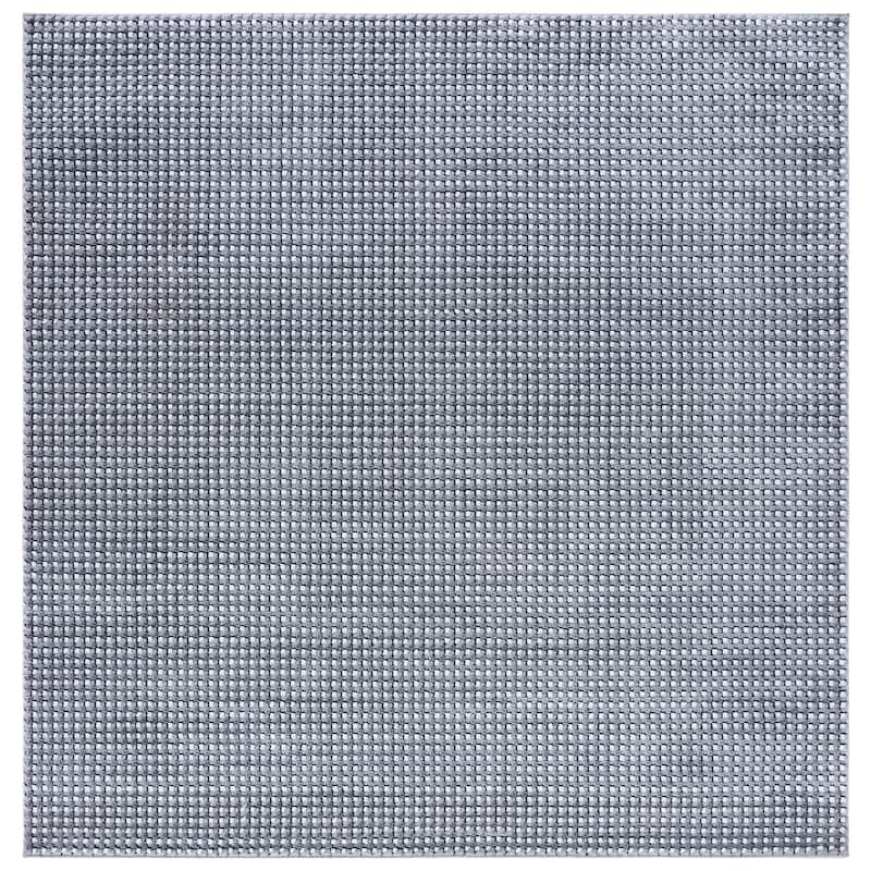 SAFAVIEH Slate Karyne Rug - Grey/Ivory Black - 6'7" Square