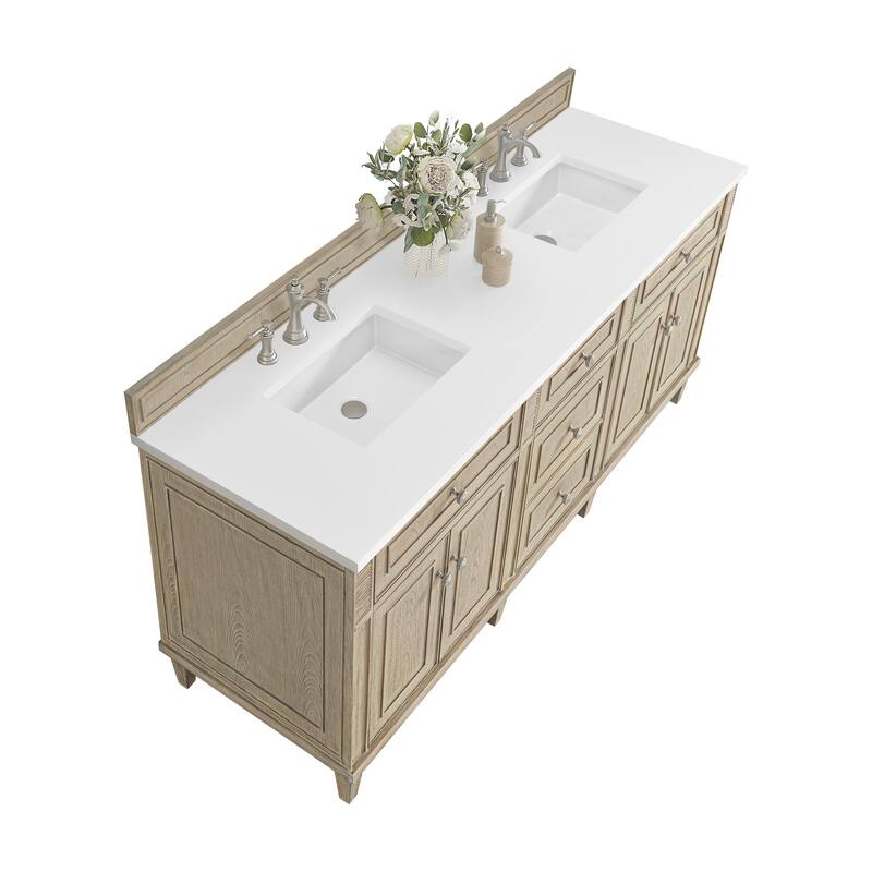 James Martin Vanities 424-V72-3WZ Lorelai 72" Double Basin Wood Vanity