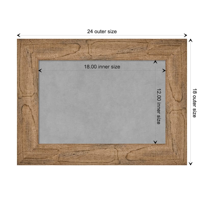 Amanti Art Owl Brown Framed Magnetic Board - Board Size 18x12
