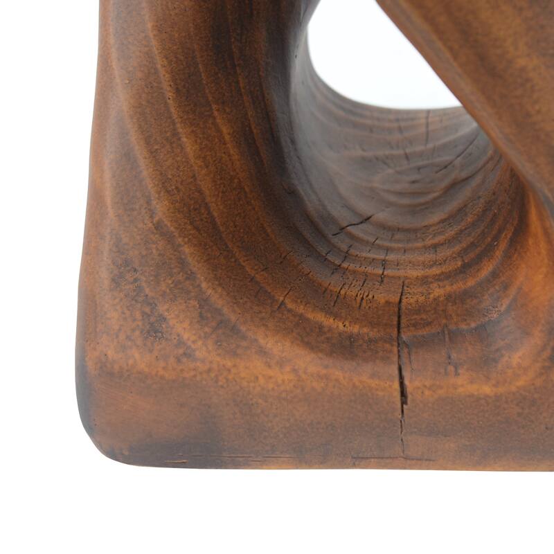 Twist Shape Side Table, Wood-like texture