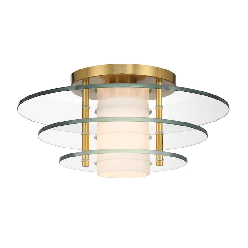 Savoy House 6-8602-1 Newell 16" Wide LED Flush Mount Ceiling Fixture