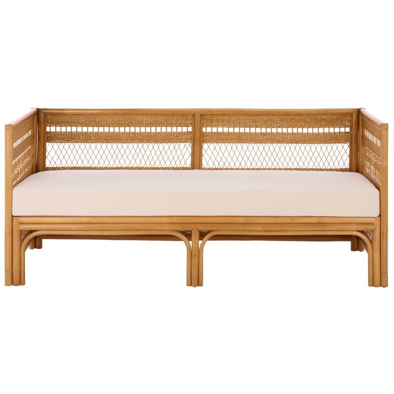 SAFAVIEH Couture Shawnee Rattan Loveseat - 68"W x 27"D x 30"H