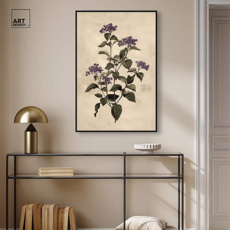Purple Hydrangea Canvas by Art Remedy