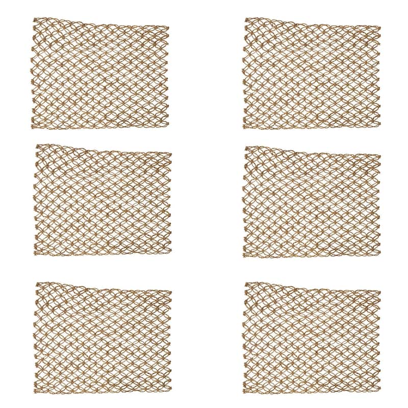 Macrame Mocha Placemat Set of 6 - Set of 6