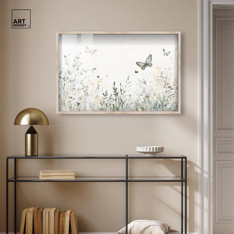 Butterfly Field Shadowbox by Art Remedy