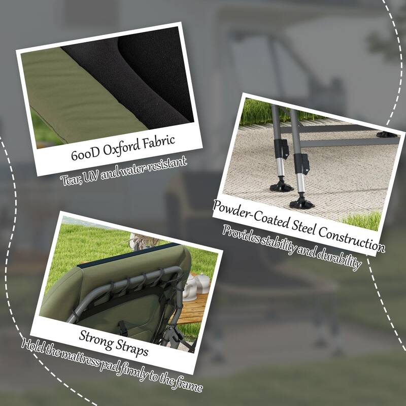 Foldable and adjustable recliner with upholstery and headrest