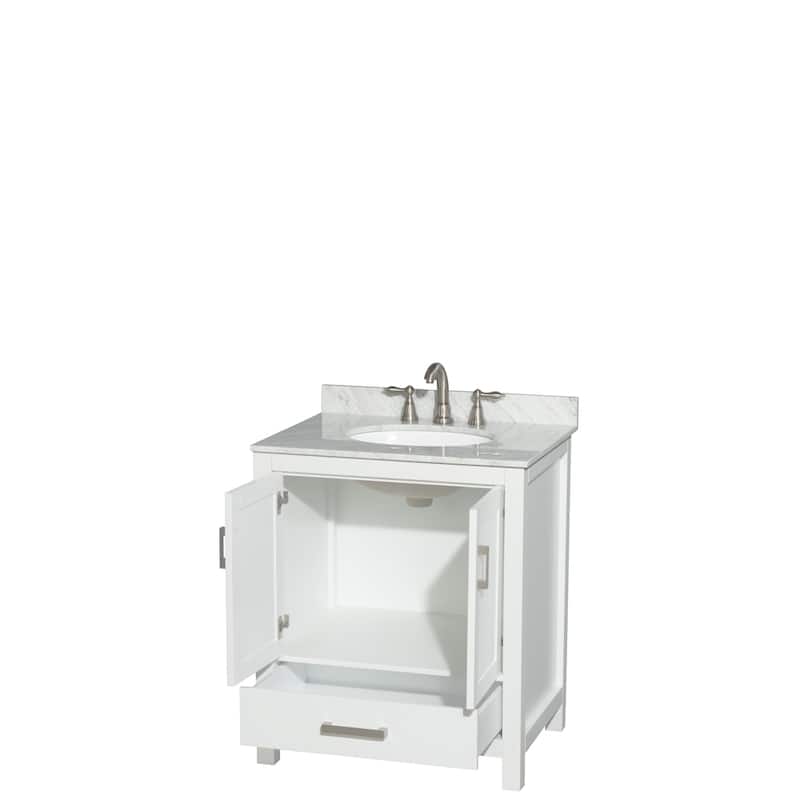 Wyndham Collection Sheffield Single Vanity Set
