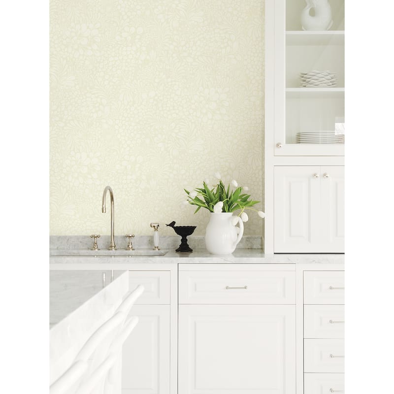 A-Street Prints Siv Light Green Botanical Wallpaper