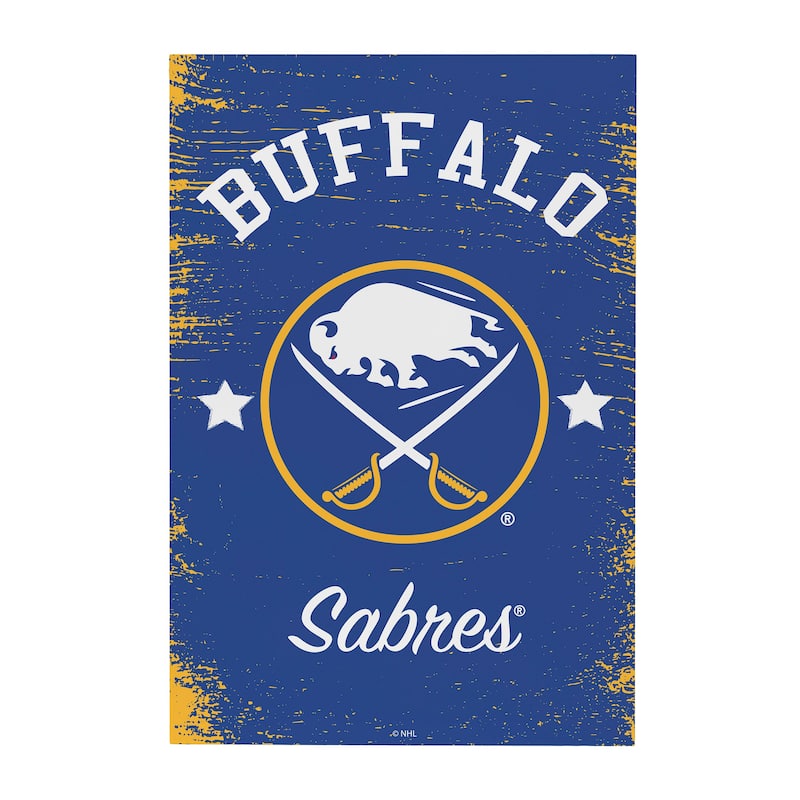 Buffalo Sabres Wooden Door Decor Wall Sign - Multi-Color