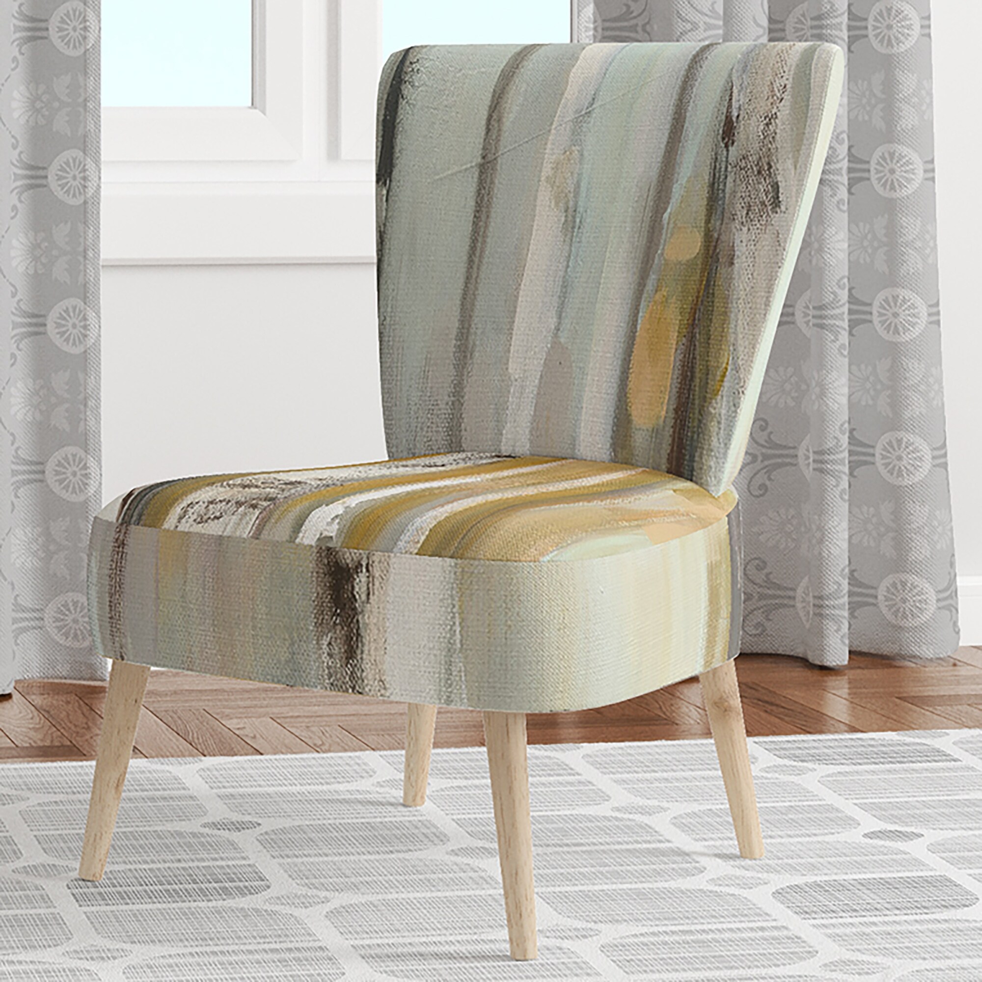Designart "Silver And Yellow Birch Forest" Upholstered - Picture 17 of 20