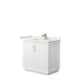 Option White, Bronze Trim, White Quartz Top